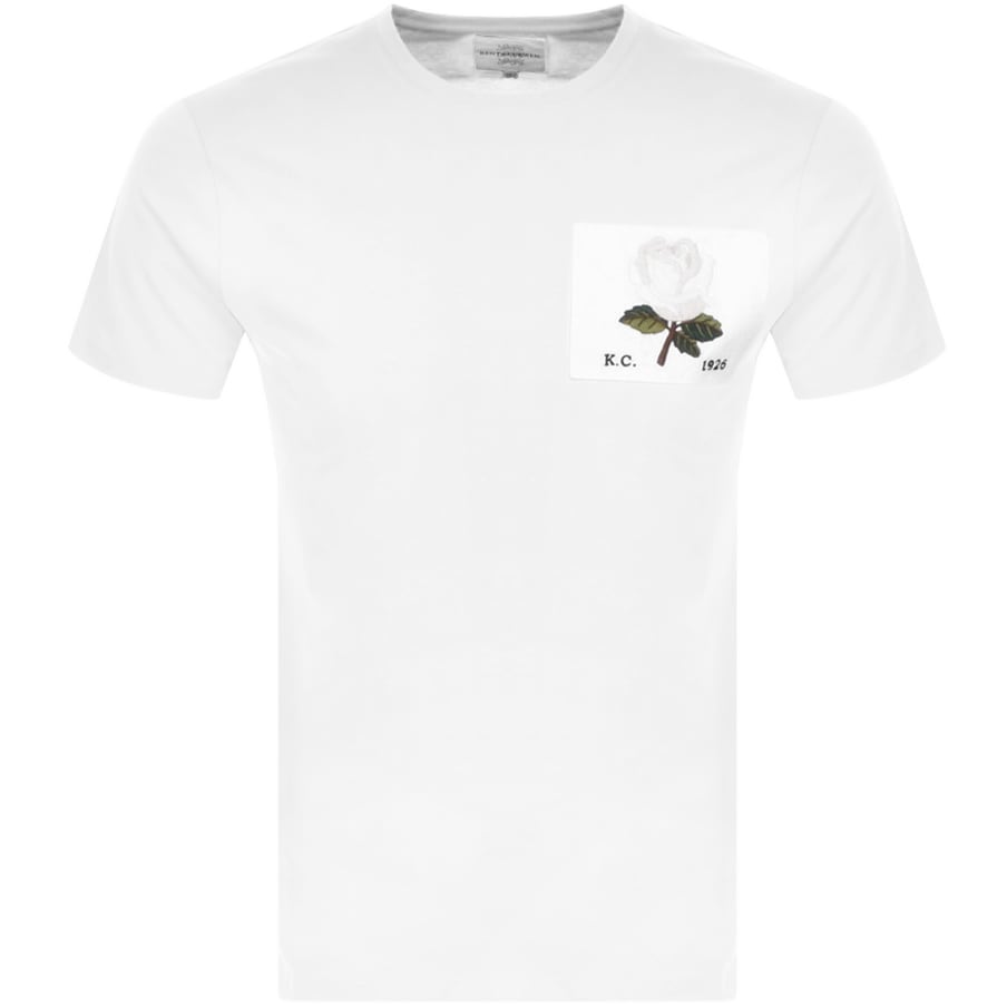 Alternative Image for ProductKent And Curwen Rose Patch Icon T Shirt White1